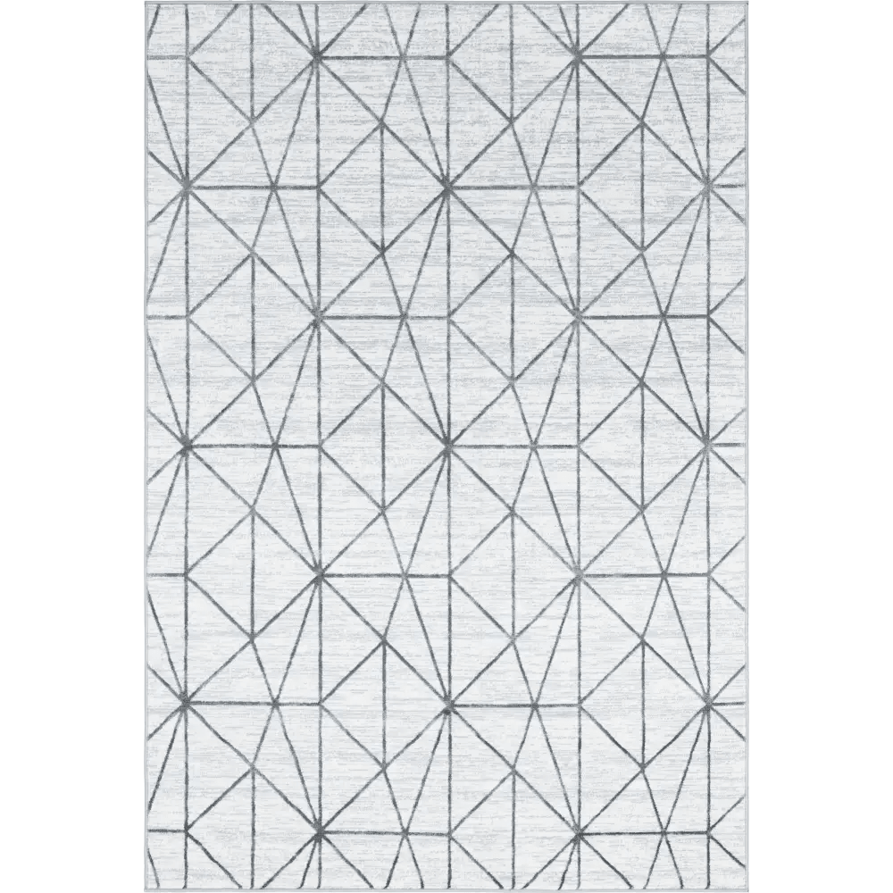 Geometric matrix trellis rug