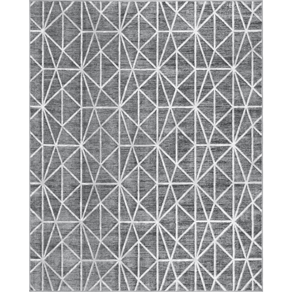 Geometric matrix trellis rug