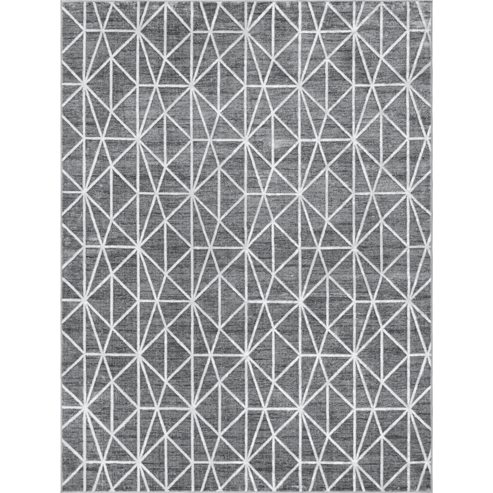 Geometric matrix trellis rug