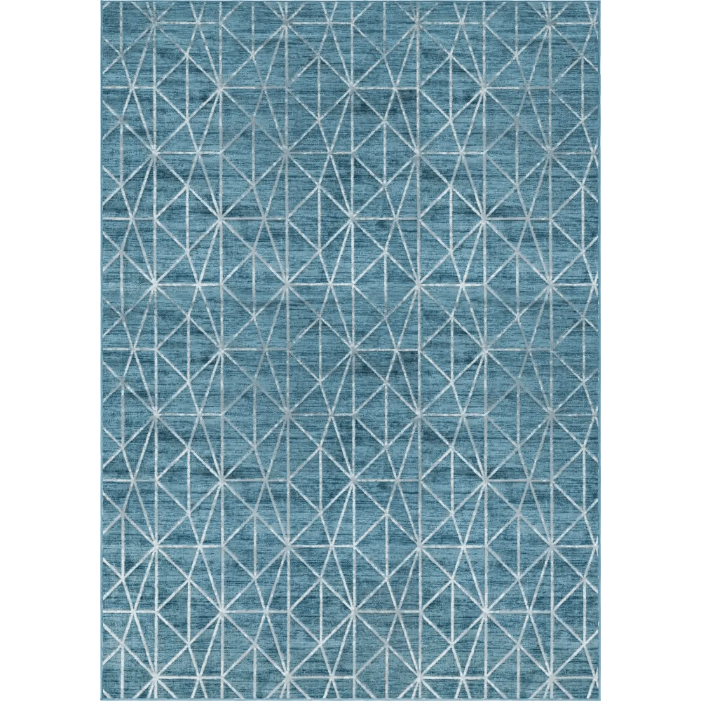 Geometric matrix trellis rug