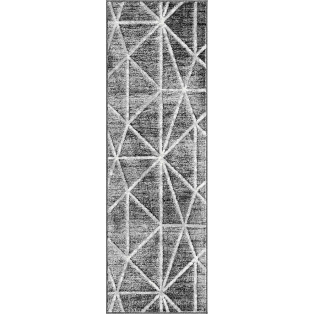 Geometric matrix trellis rug