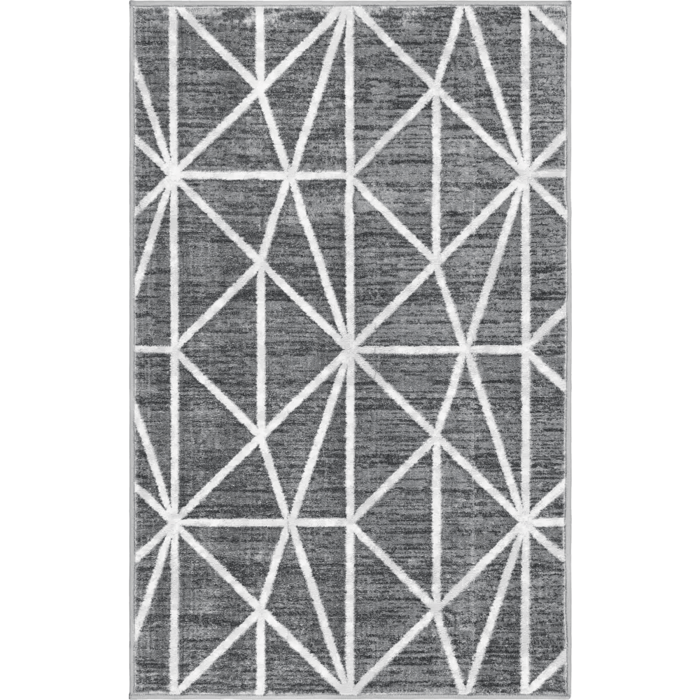 Geometric matrix trellis rug