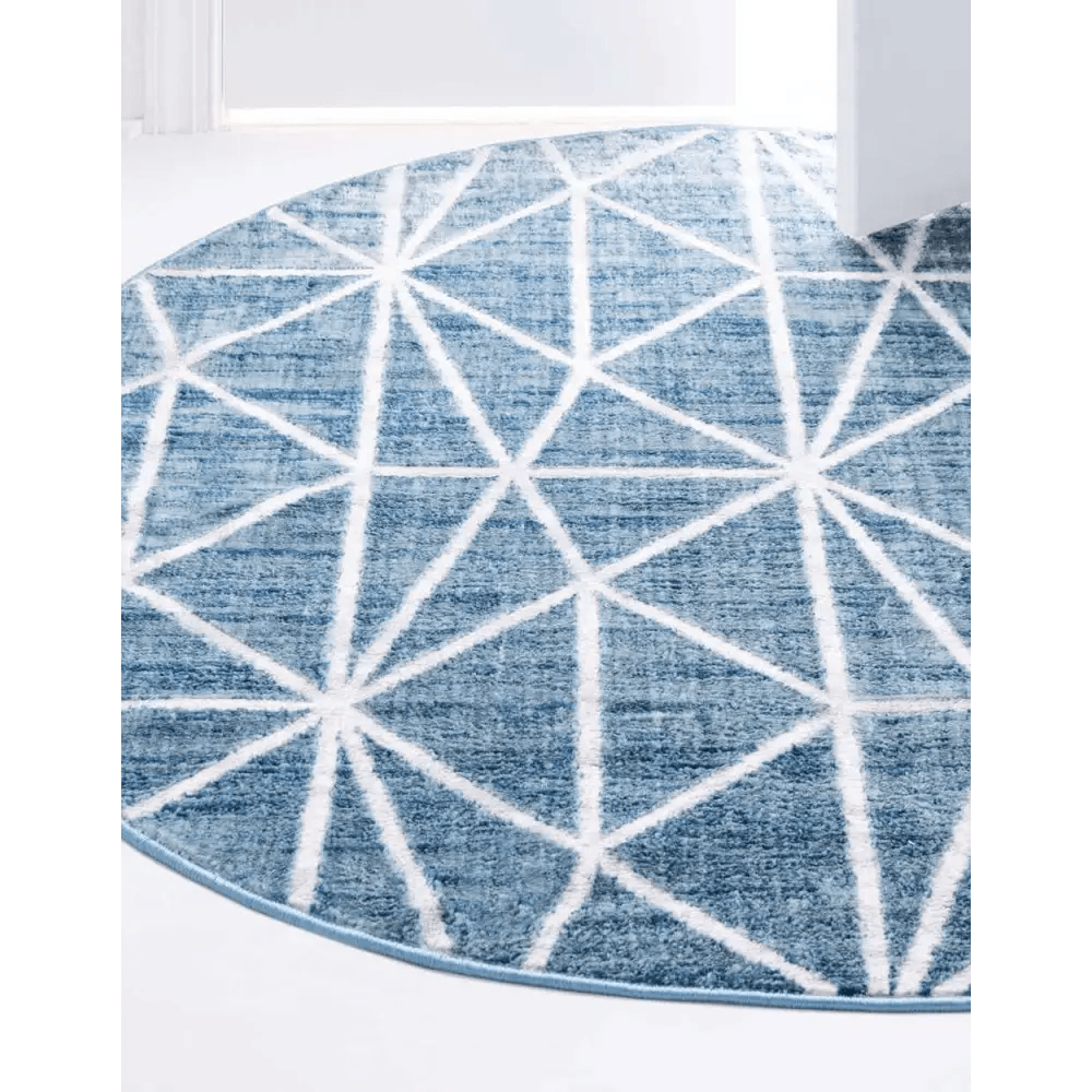 Geometric matrix trellis rug