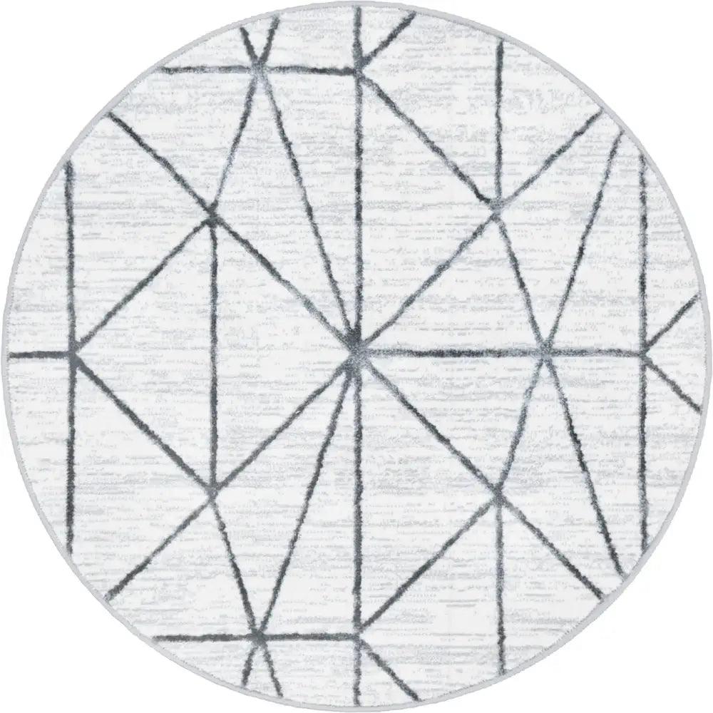 Geometric matrix trellis rug