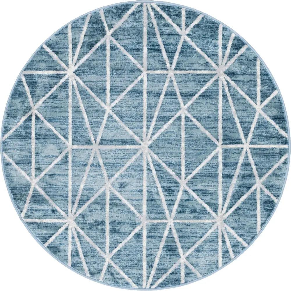 Geometric matrix trellis rug