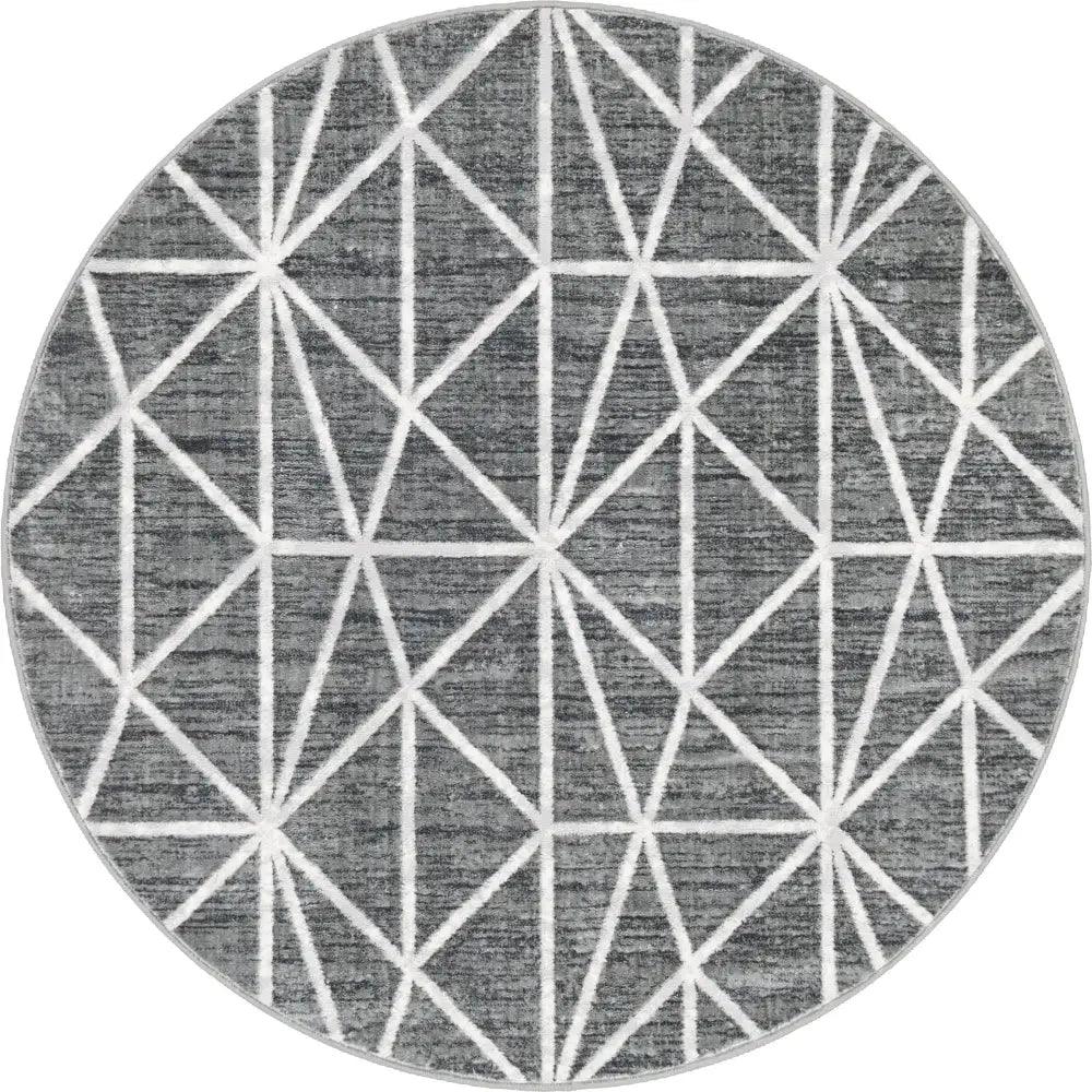 Geometric matrix trellis rug