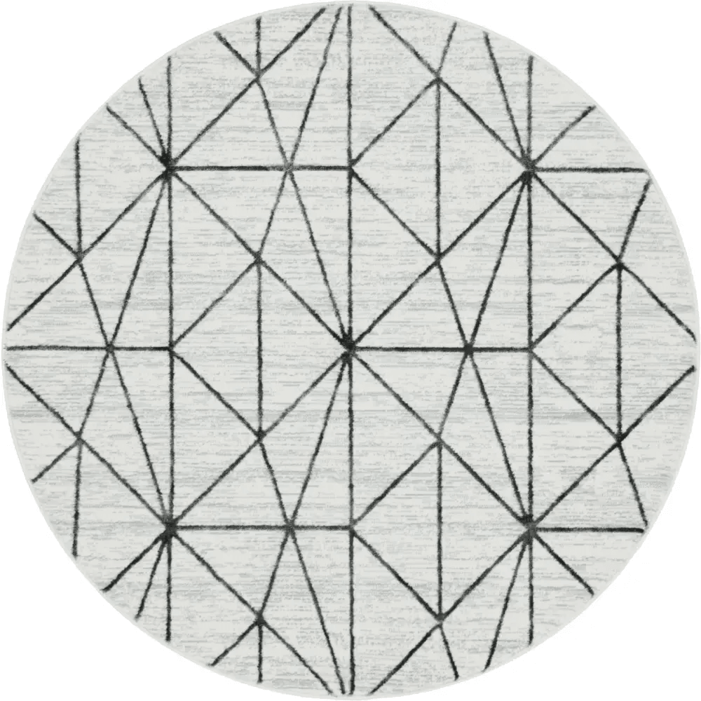 Geometric matrix trellis rug