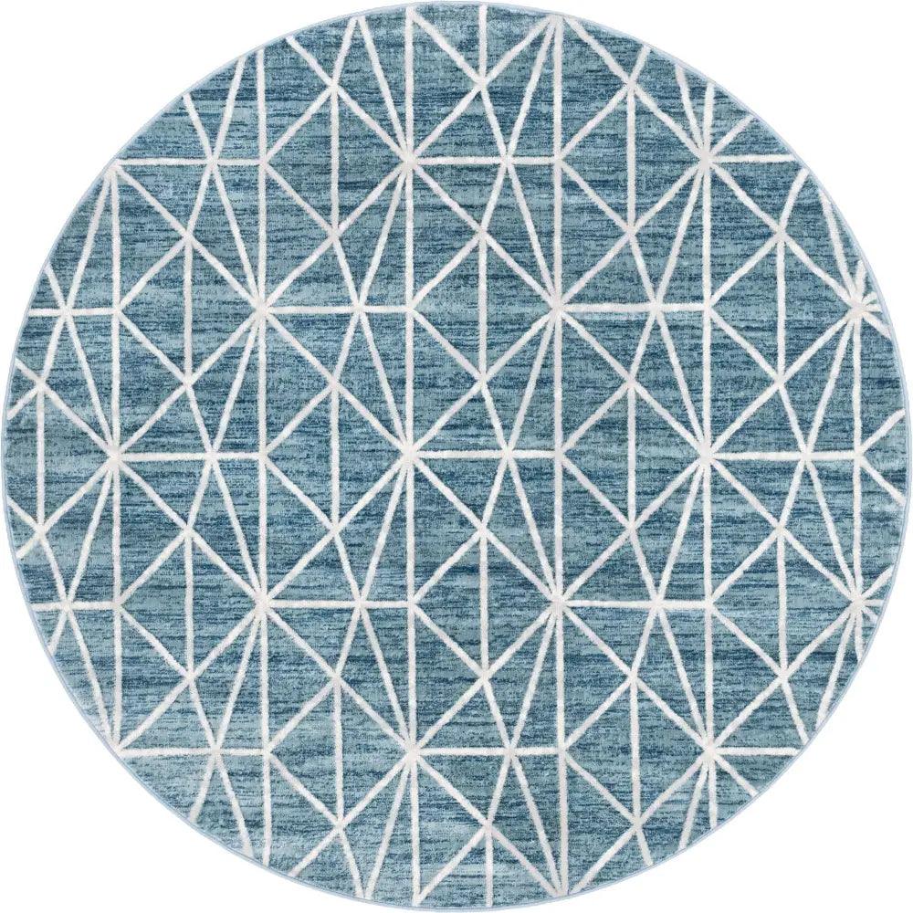 Geometric matrix trellis rug