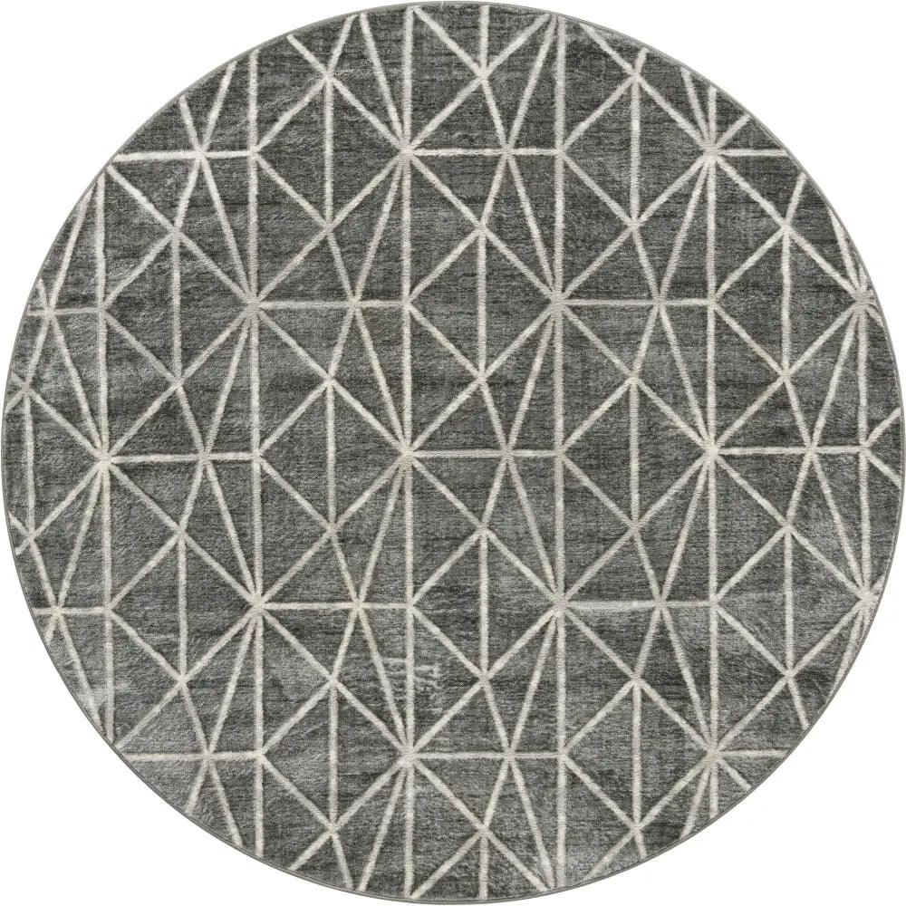 Geometric matrix trellis rug