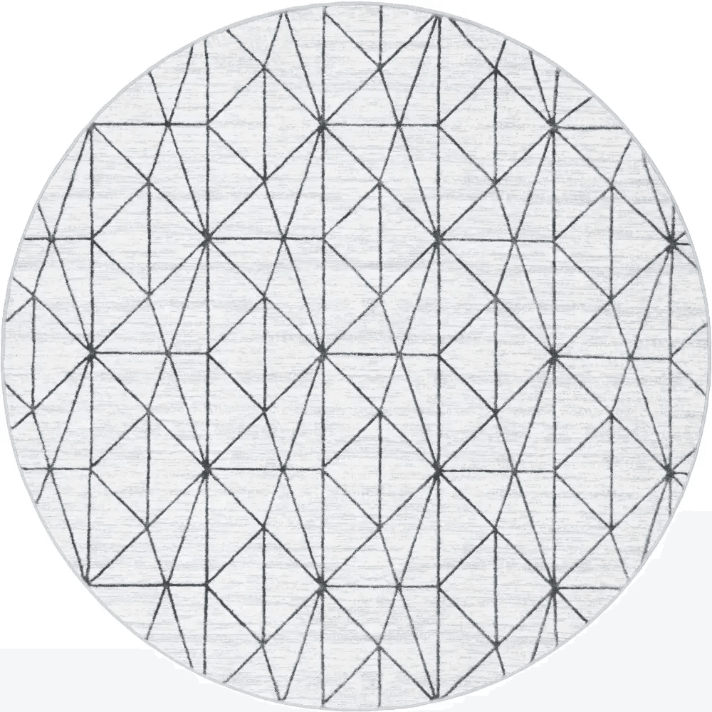 Geometric matrix trellis rug