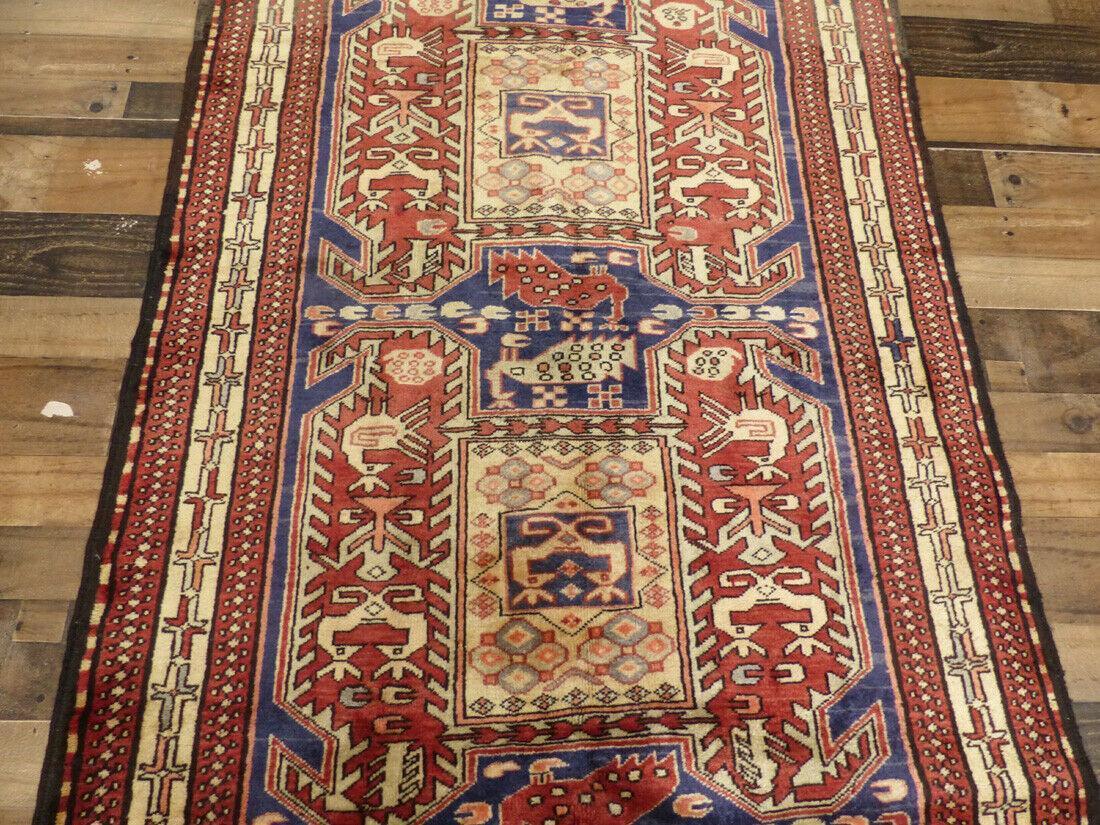 Gorgeous Vintage Hamadan Meshkin Runner Rug Runner 4x10 Ft