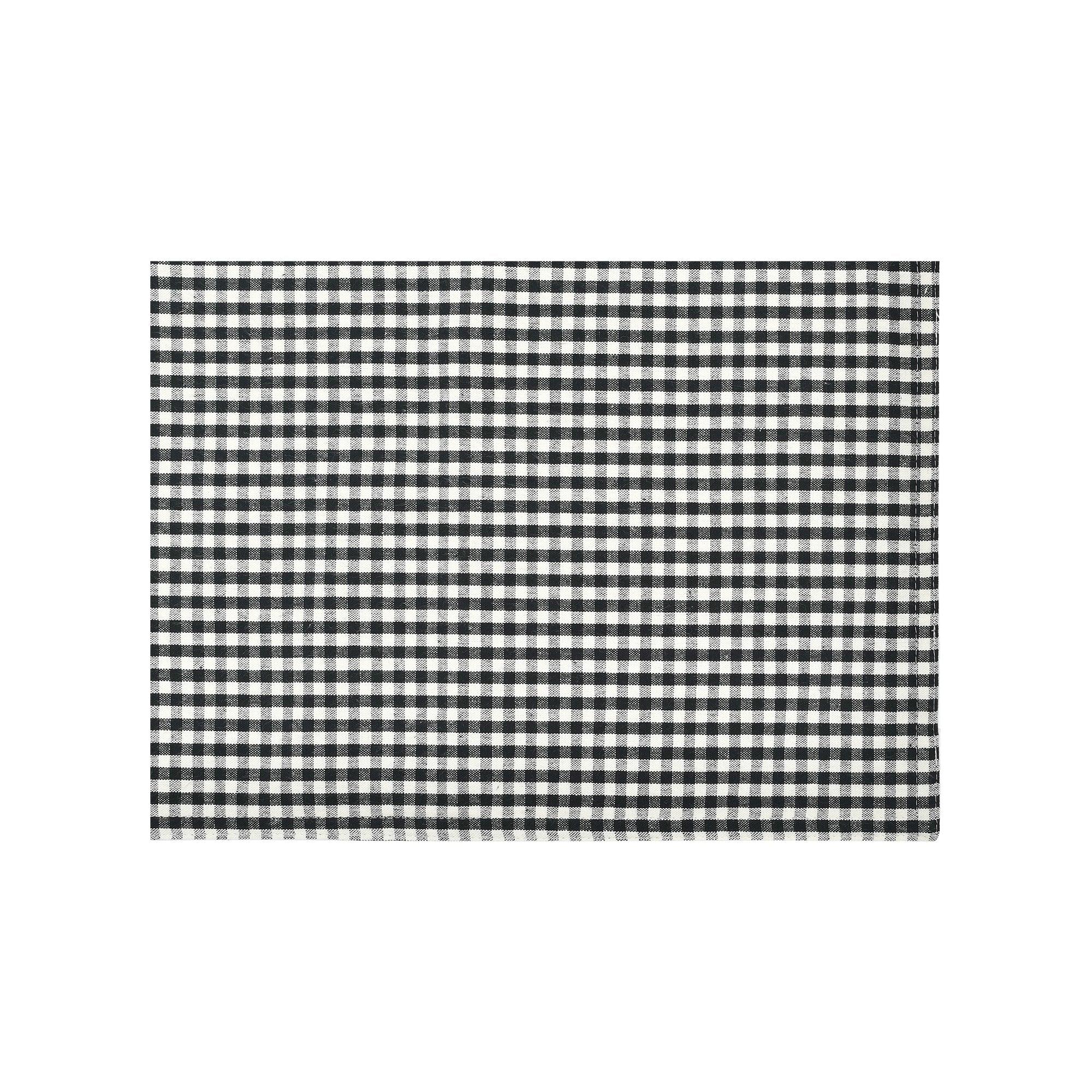 Gingham Check Yarn Dyed Placemat 4-Pack Set