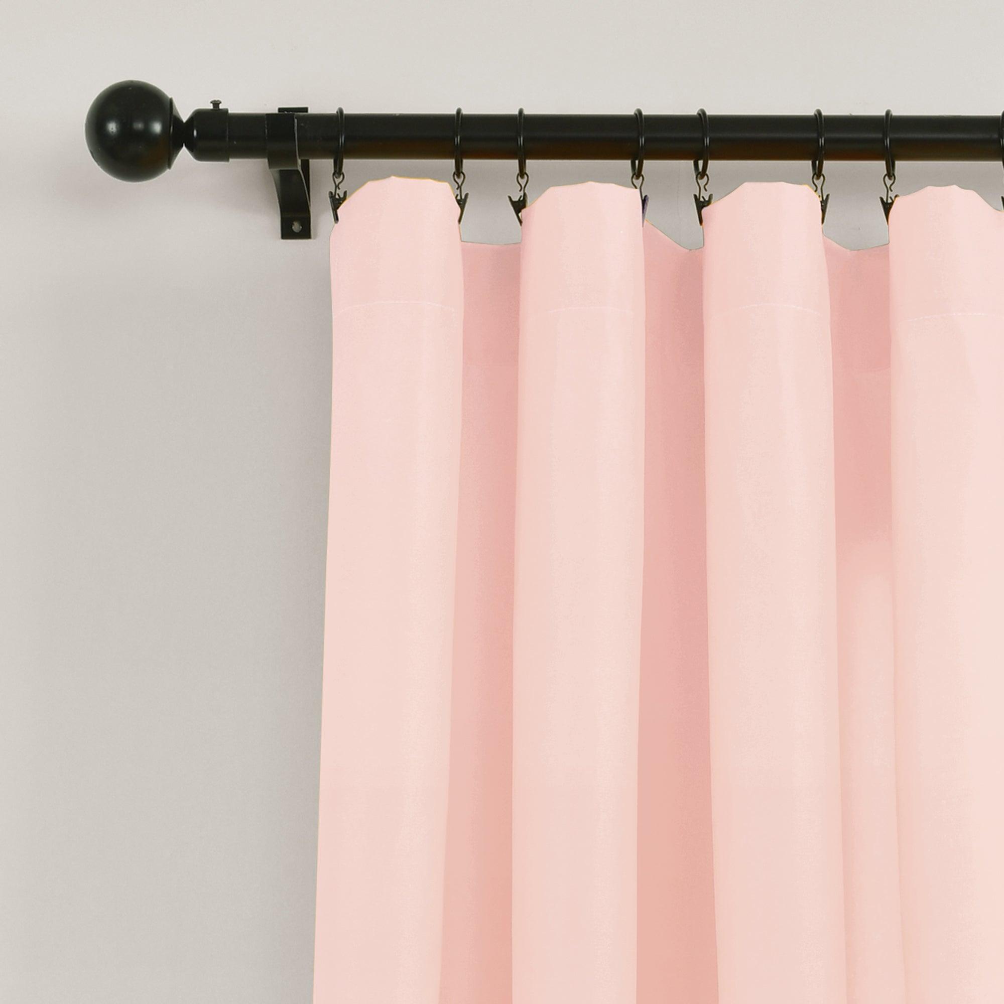 Glitter Ombre Metallic Print Window Curtain Panel Set