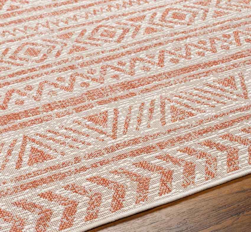 Goff Global Coral Pink Area Rug