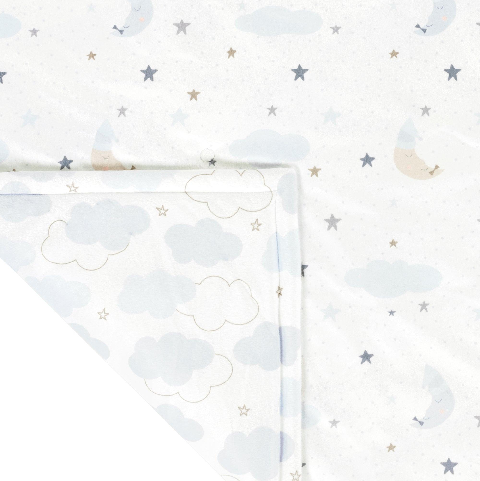 Goodnight Little Moon Reversible Soft & Plush Oversized Baby Blanket