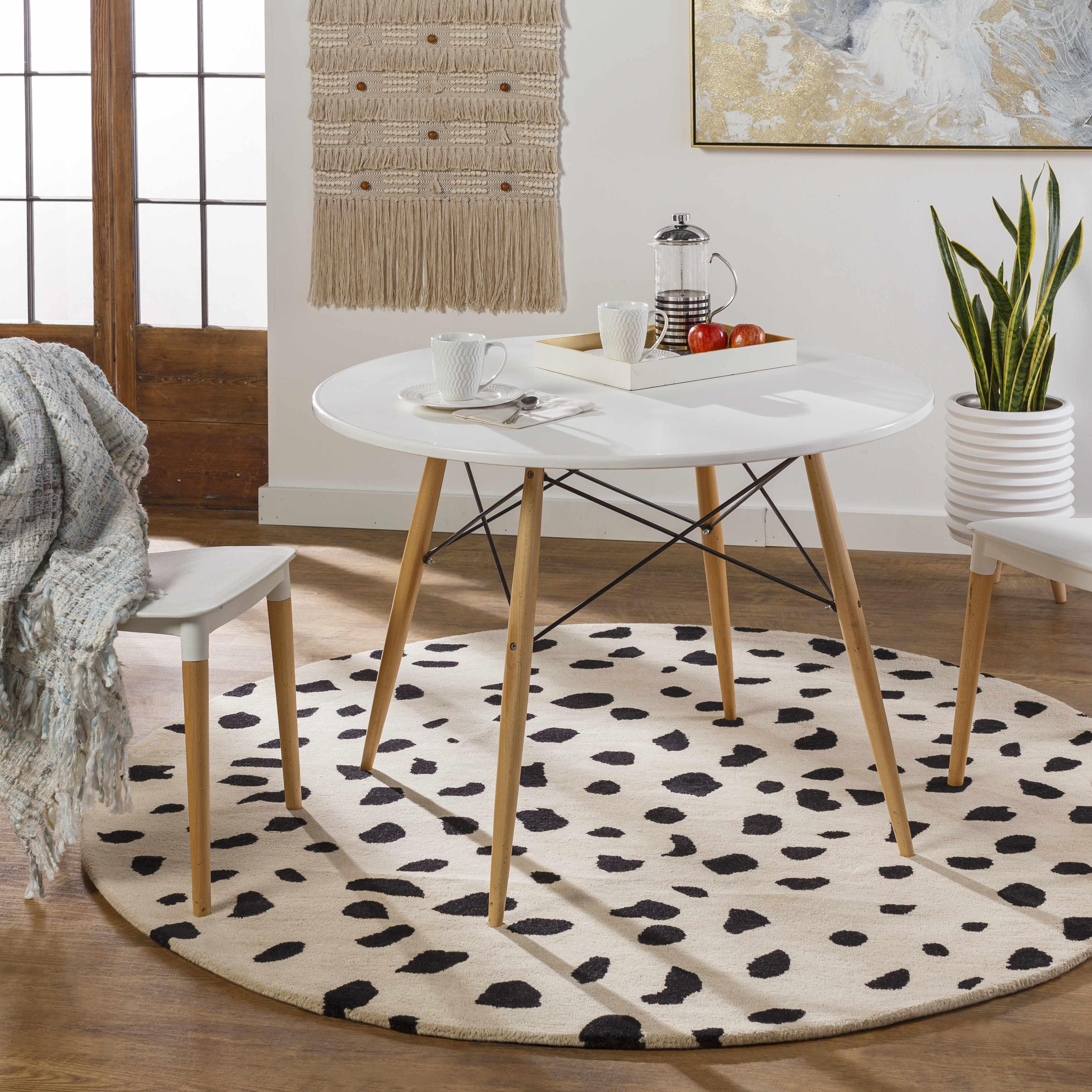 Guiseley Dalmatian Wool Area Rug