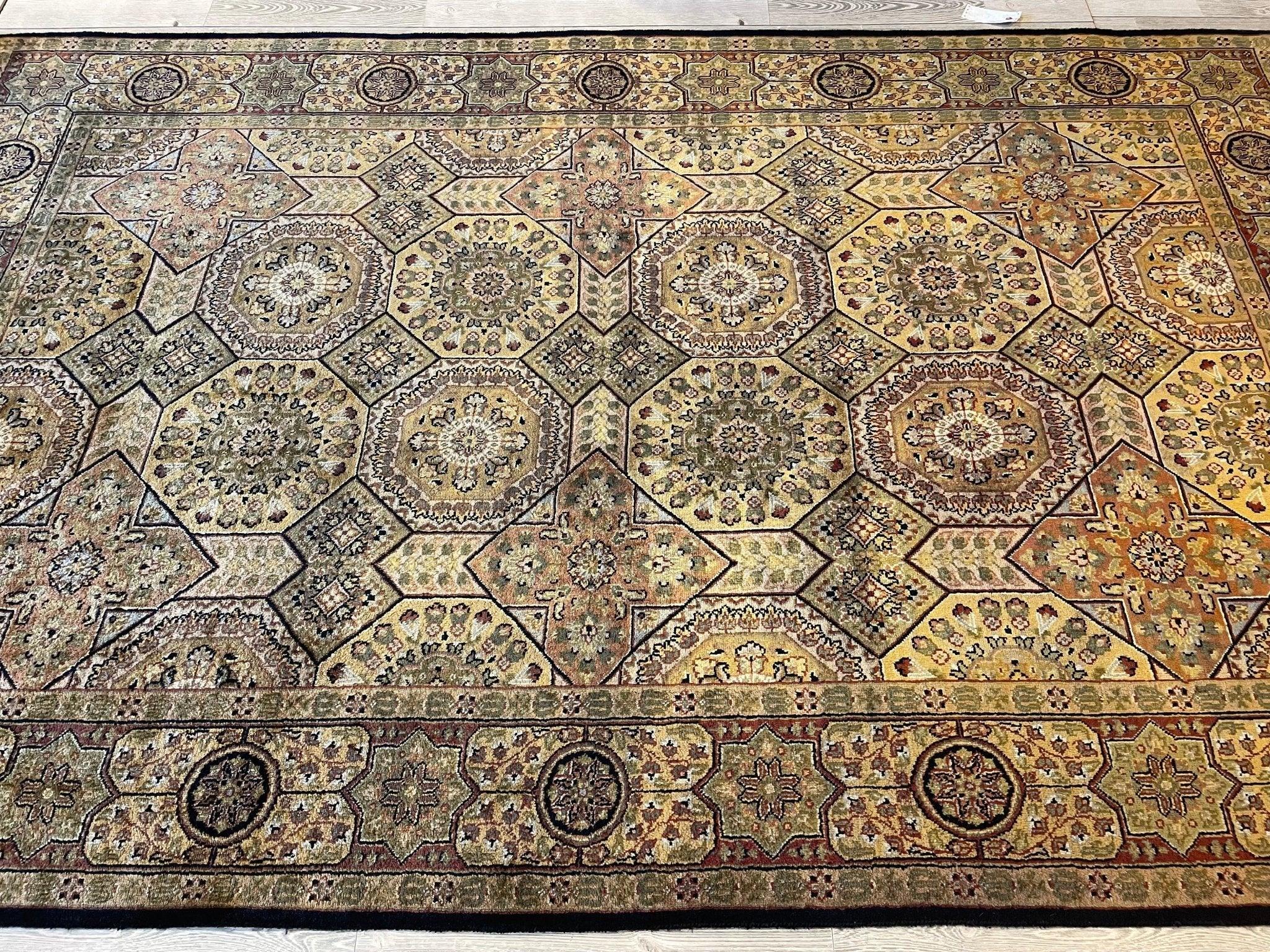 Hand Knotted Beautifull Indian Area Rug 6x9 ft