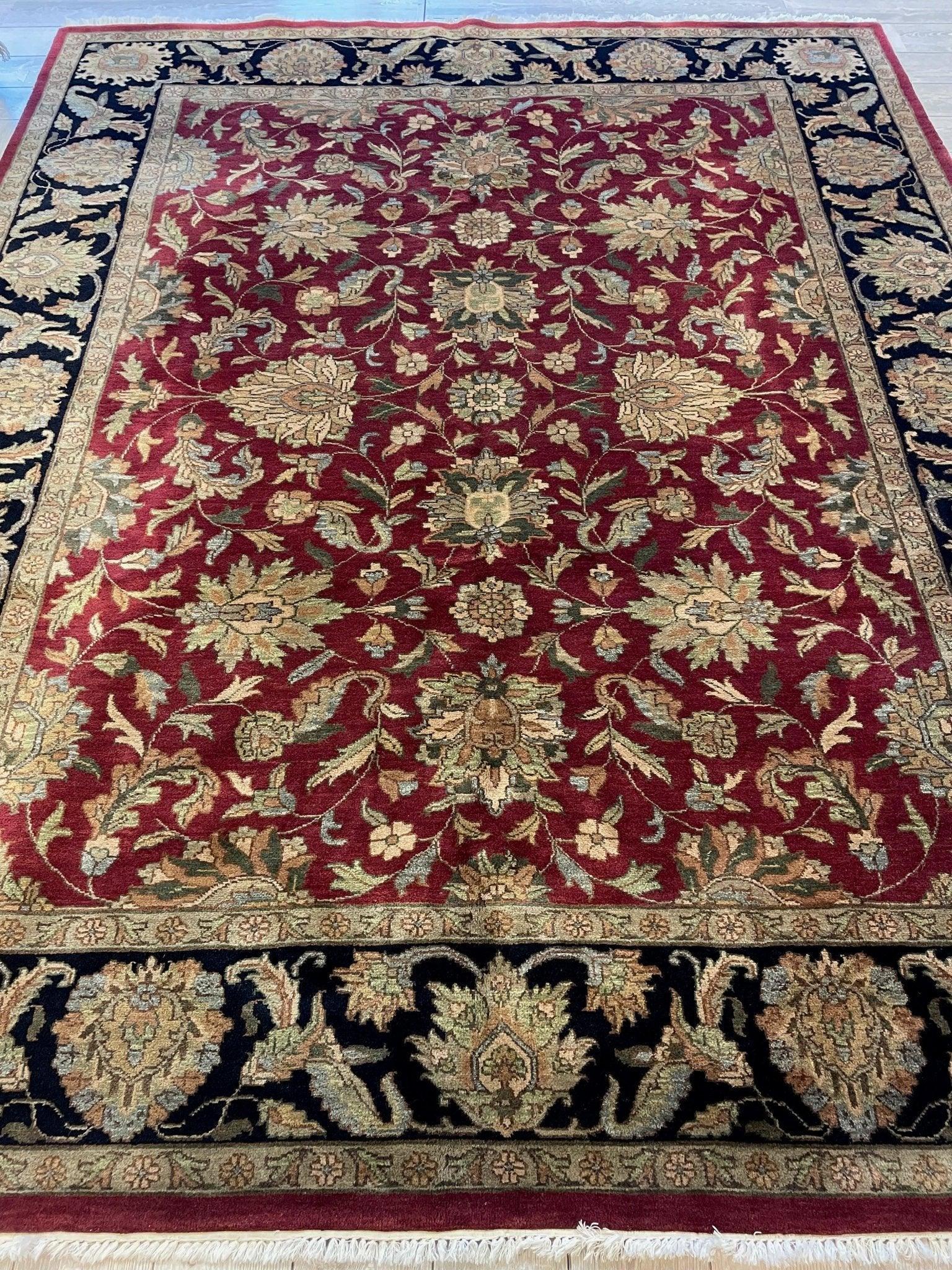 Hand-knotted Floral Area Rug 8’ x 10’