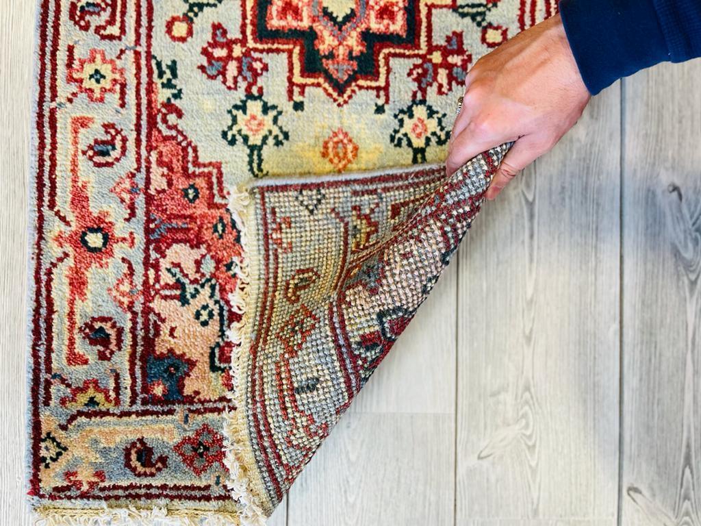 Hand Knotted Kazak Caucasian Runner Rug 2x6 Ft