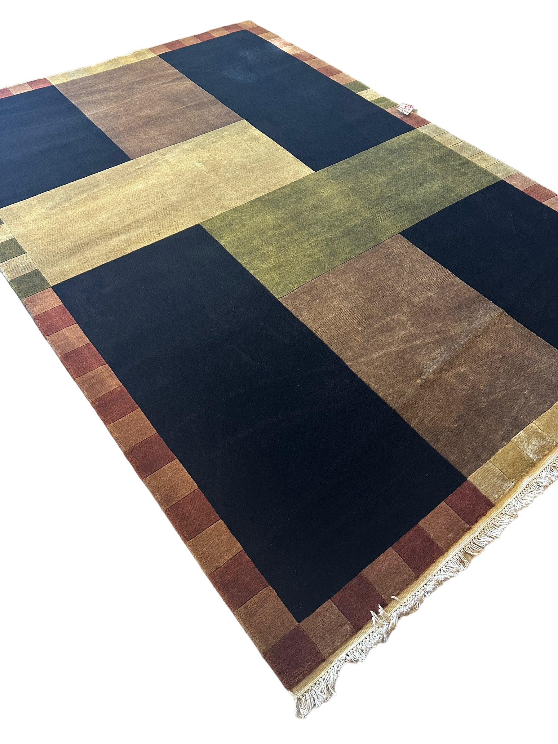 Hand Knotted Modern Wool Rug 6’2” x 9’