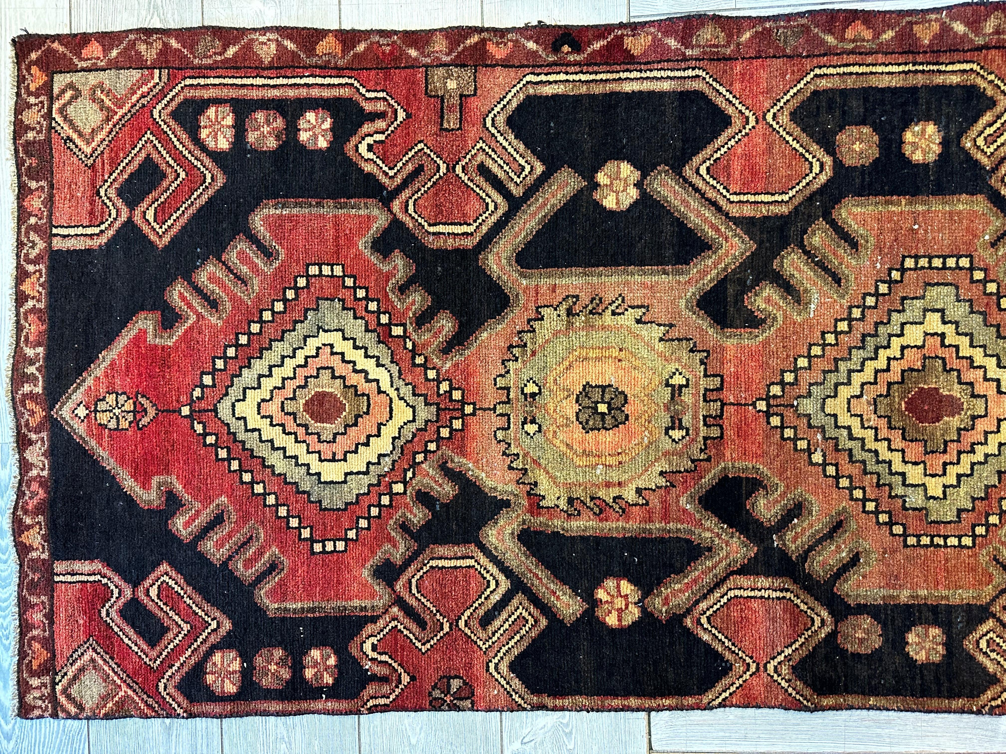 Hand-knotted Persian Tribal Runner Rug 2’6”x9’10”