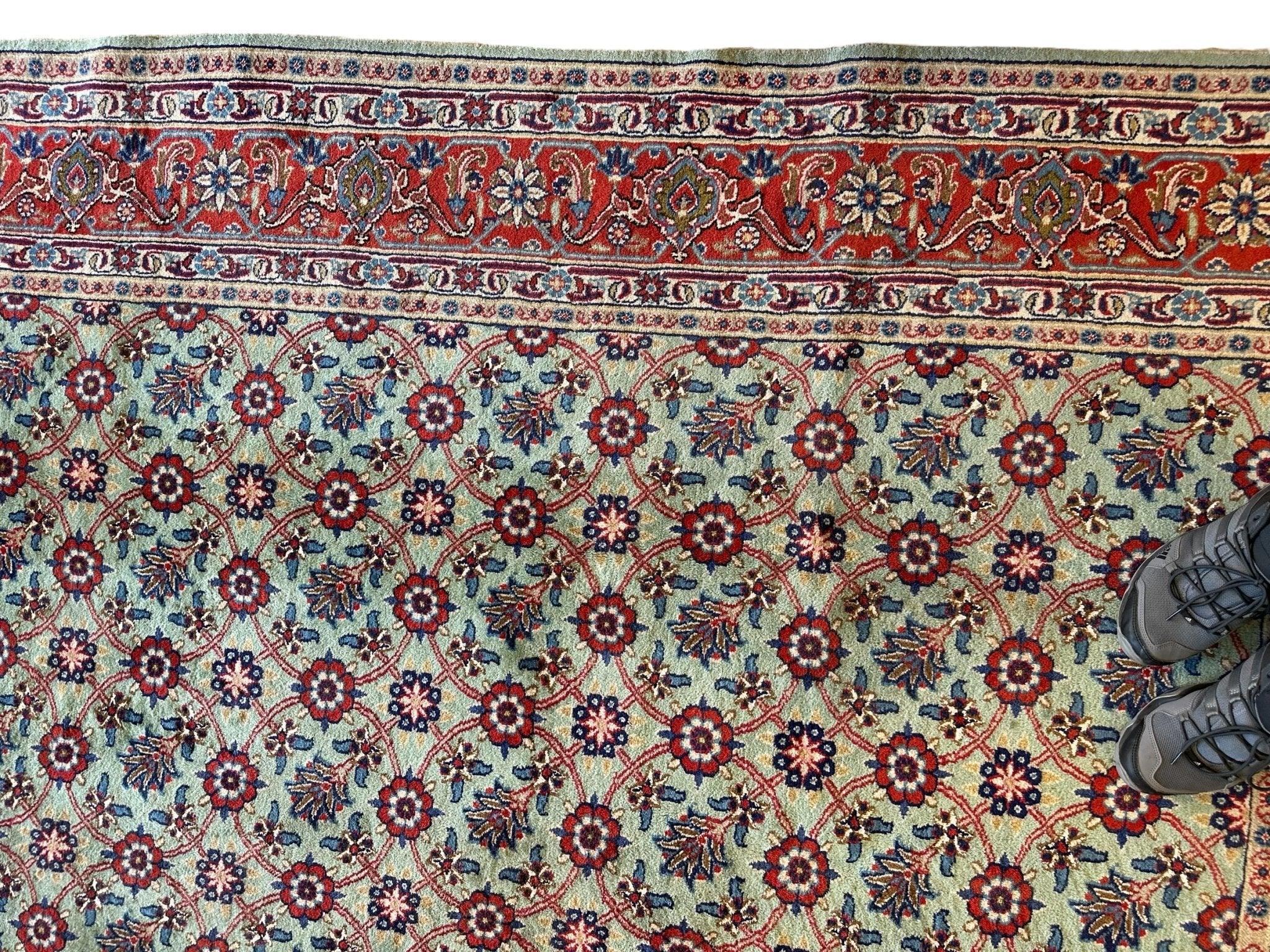 Hand-knotted Persian Veramin Wool & Silk Rug 7 x 10 ft