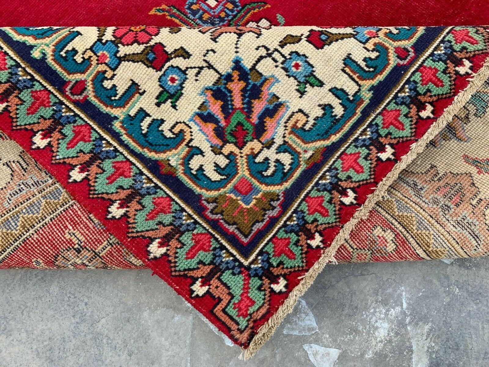 Hand Knotted Vintage Tabriz Wool Area Rug 10x13 Ft