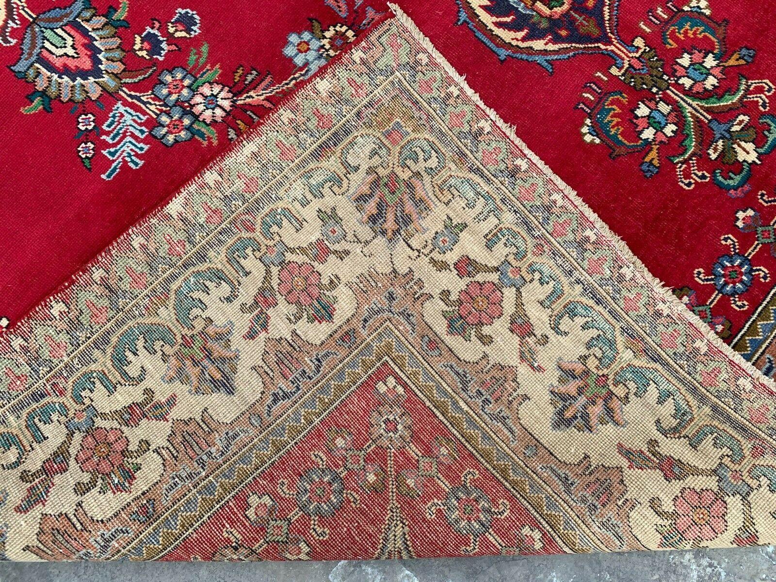 Hand Knotted Vintage Tabriz Wool Area Rug 10x13 Ft