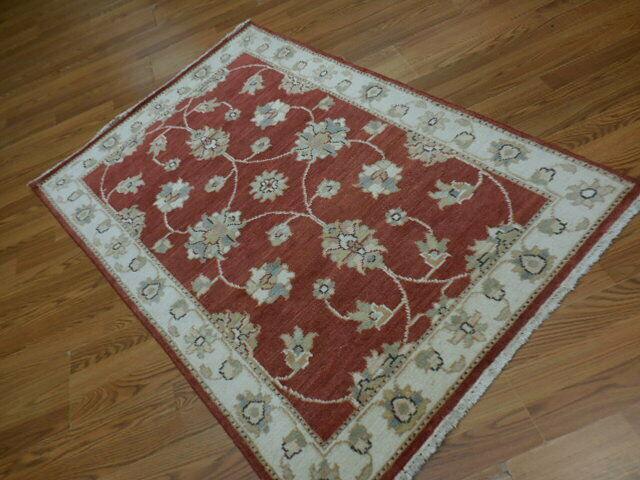 Hand Made Indo-Turkish Tabatabei Tabriz Behnam Rug 3'4''x5 Ft