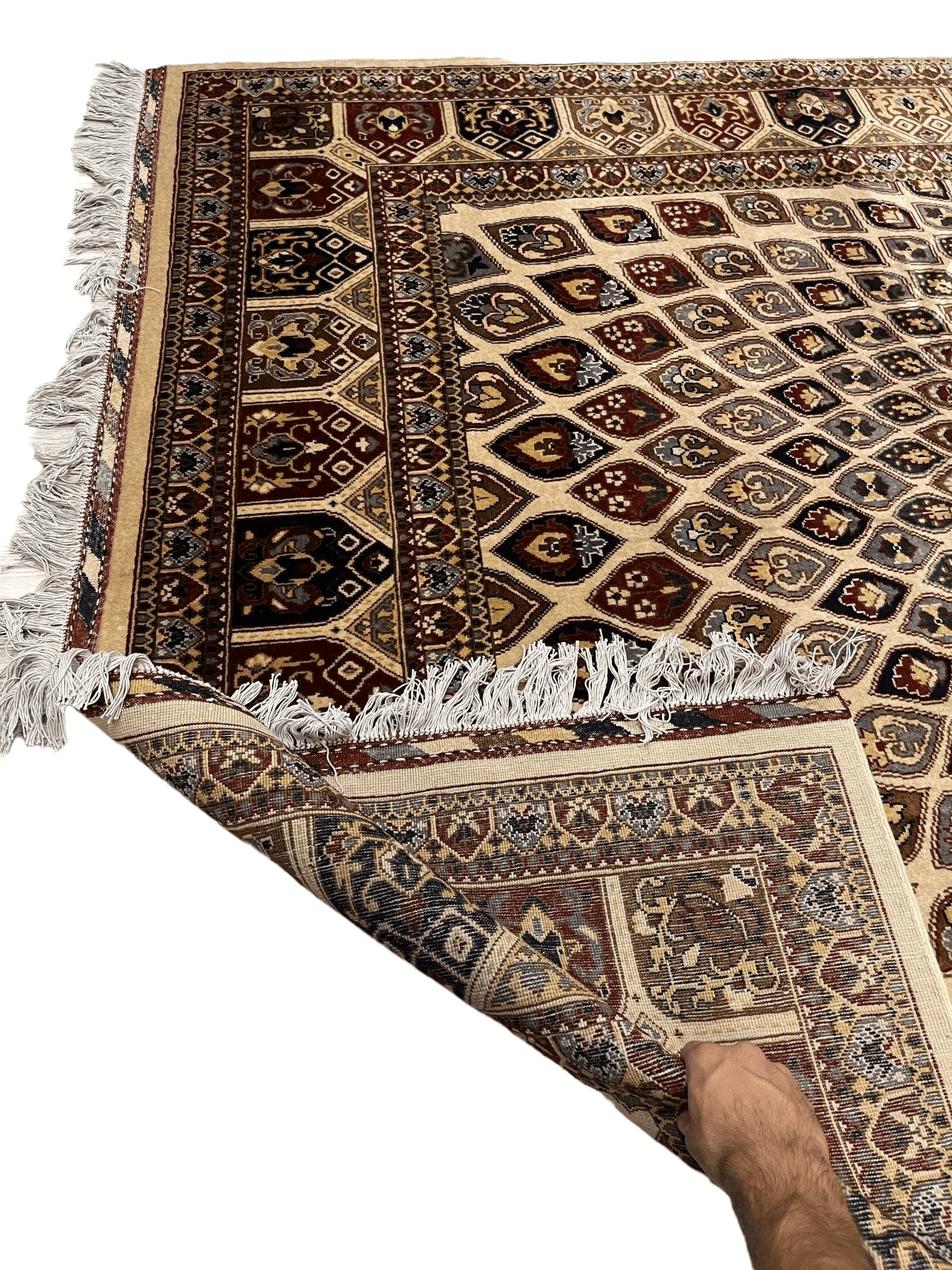 Handmade Afghani Gumbad Area Rug 7x10 ft