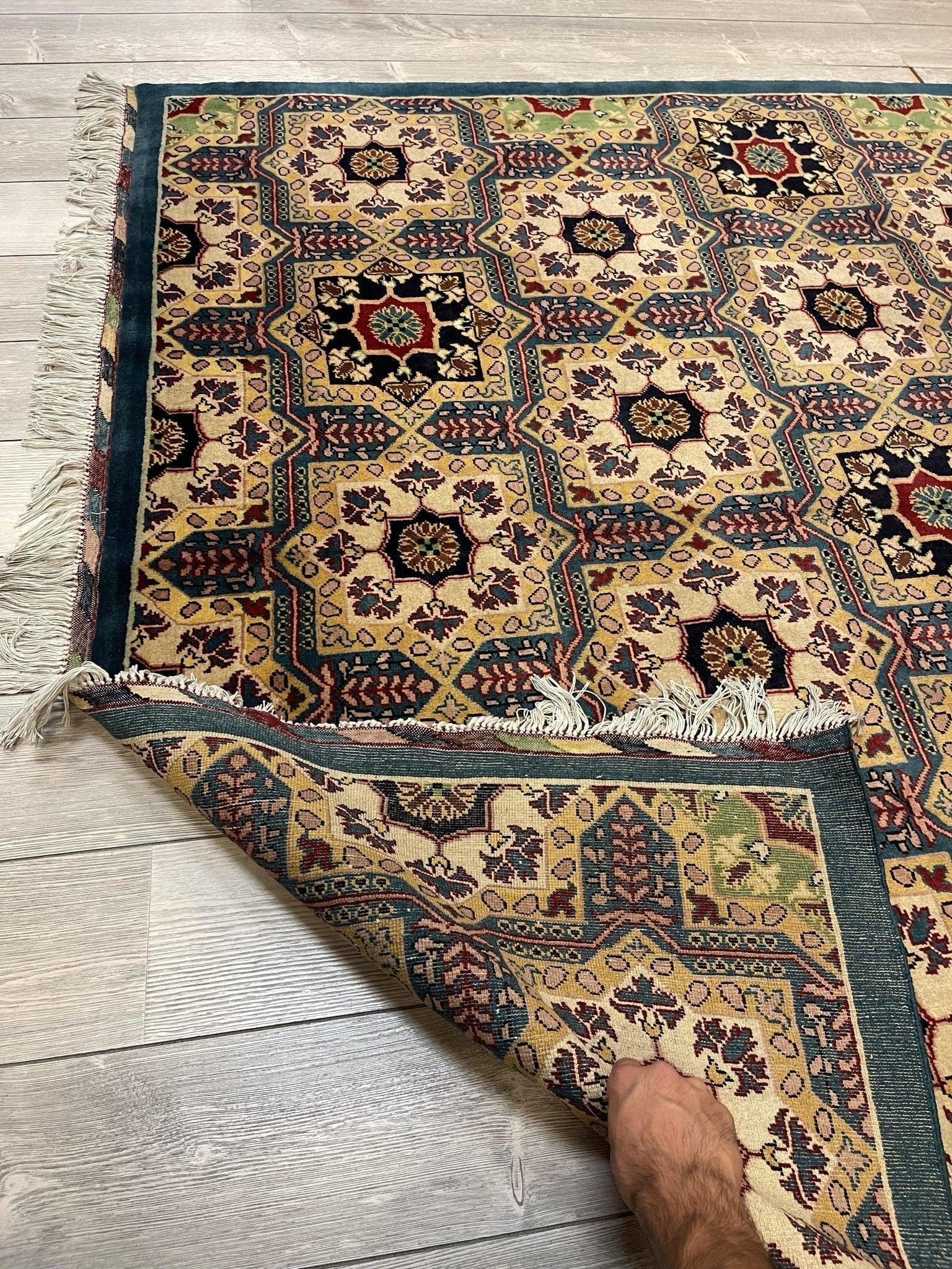 Handmade Afghani Satranji Area Rug 7x10 ft