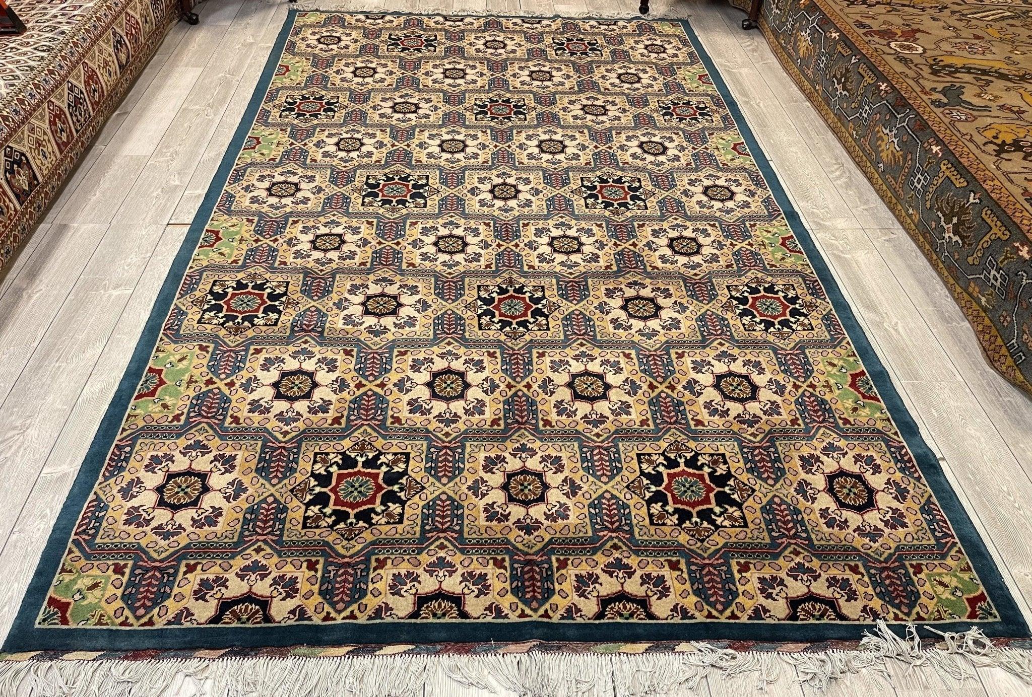 Handmade Afghani Satranji Area Rug 7x10 ft