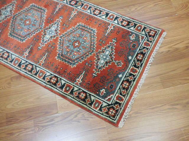 Handmade Beautifull Kazak Runner Rug 2x4 Ft