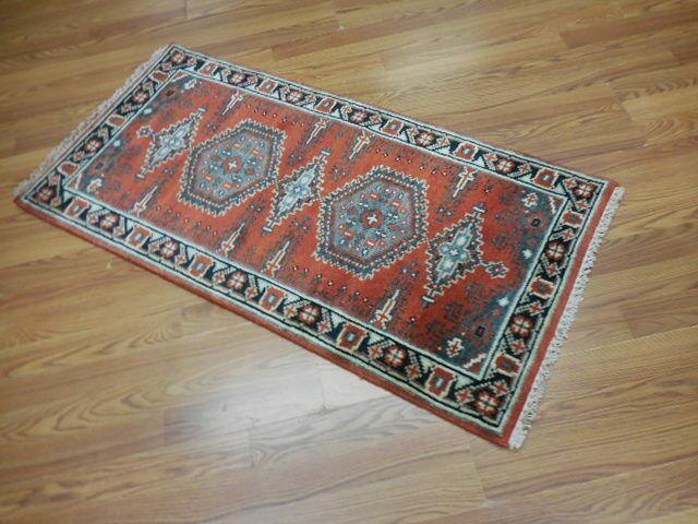 Handmade Beautifull Kazak Runner Rug 2x4 Ft