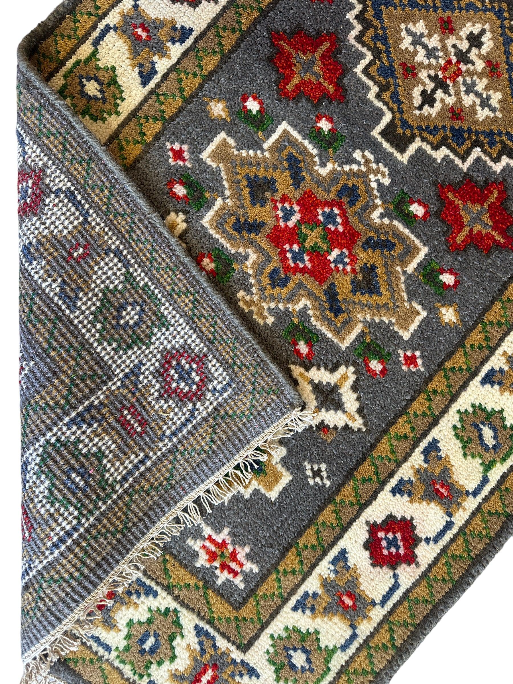 Handmade Indo-Kazak Runner Rug 2’6” x 12’