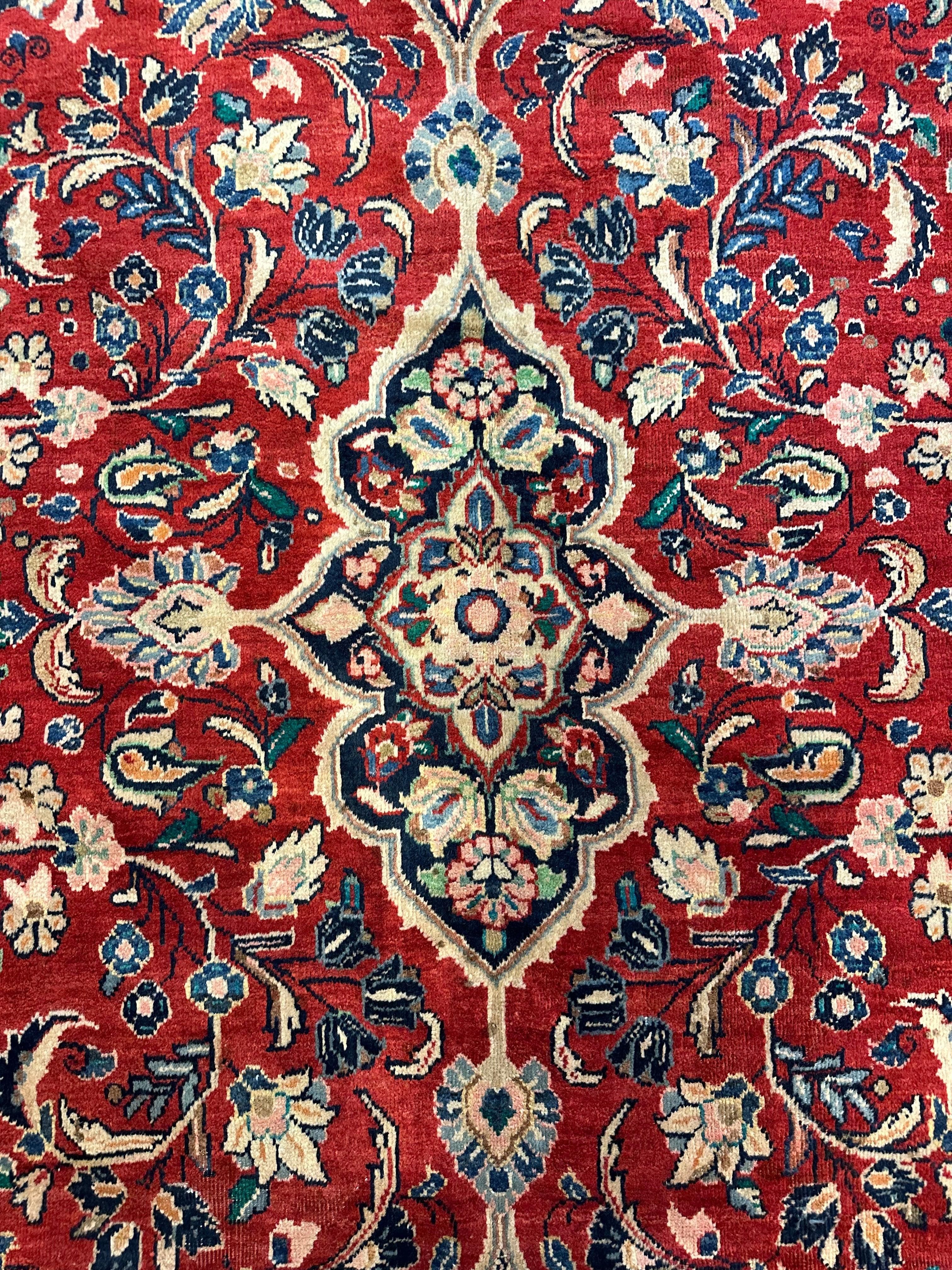 Handmade One-of-a-Kind Persian Mahal Rug - 10'4” x 14'