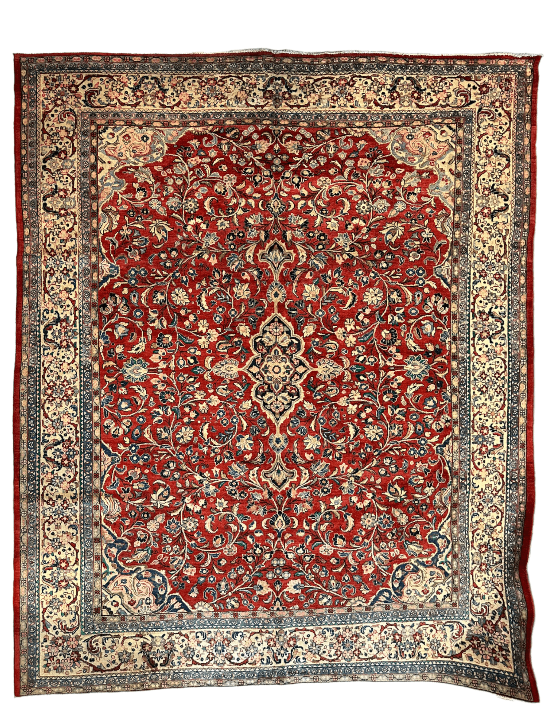 Handmade One-of-a-Kind Persian Mahal Rug - 10'4” x 14'