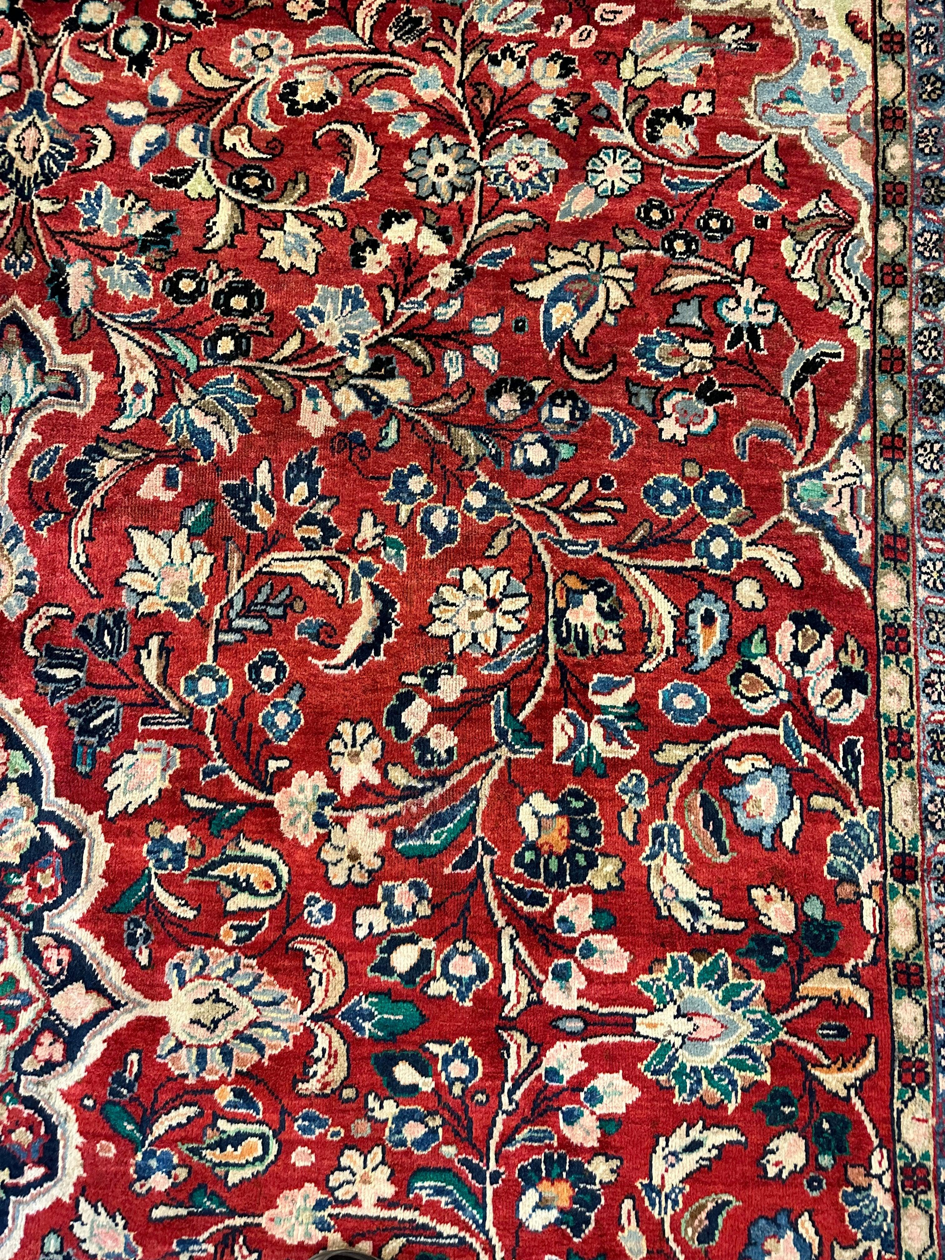 Handmade One-of-a-Kind Persian Mahal Rug - 10'4” x 14'