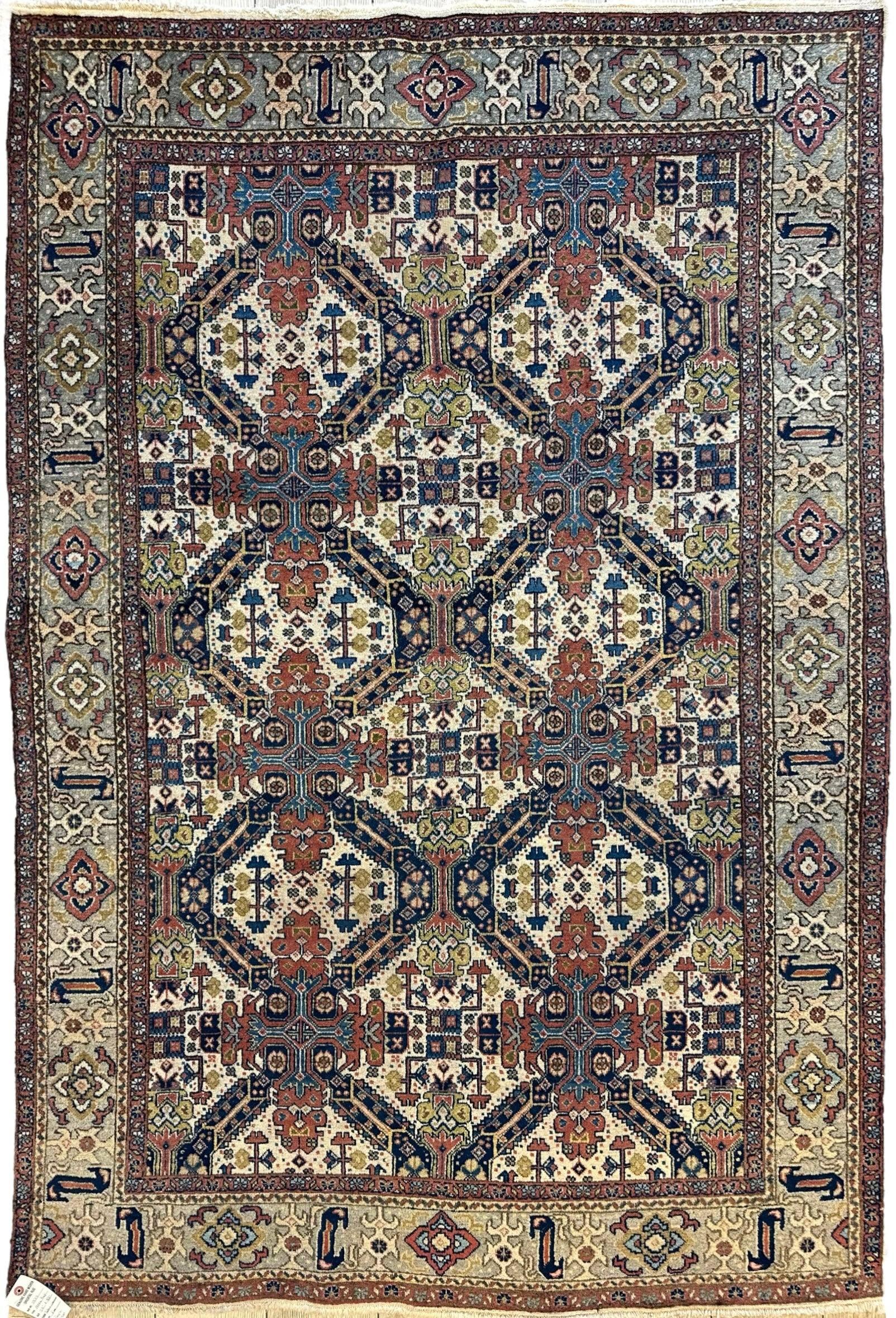 Handmade One-of-a-Kind Persian Tabriz Wool Rug - 5’3” x 7’8”