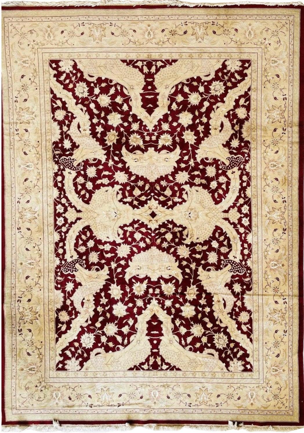 Handmade Pak-Tabriz Oriental Rug 9’ x12’