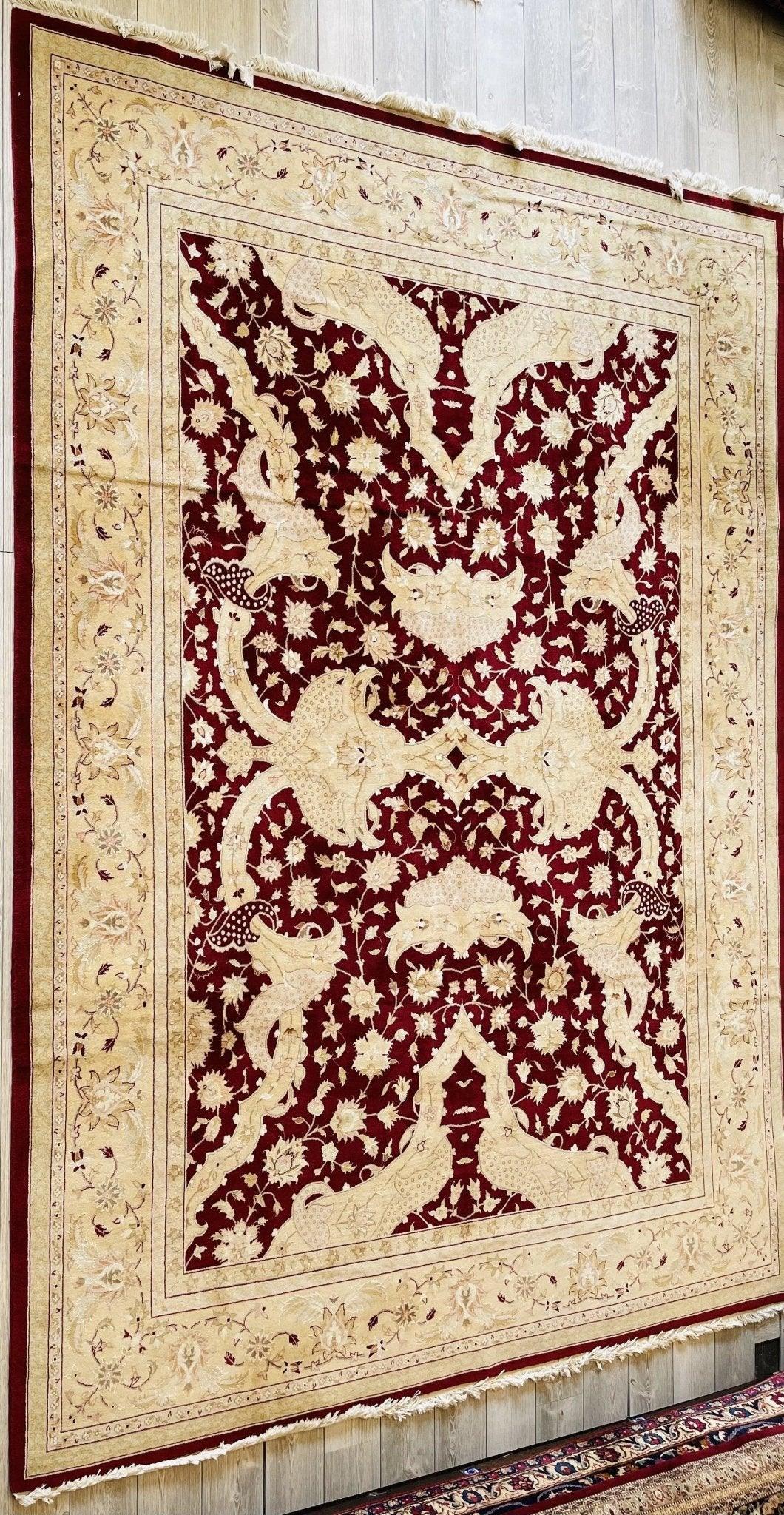 Handmade Pak-Tabriz Oriental Rug 9’ x12’