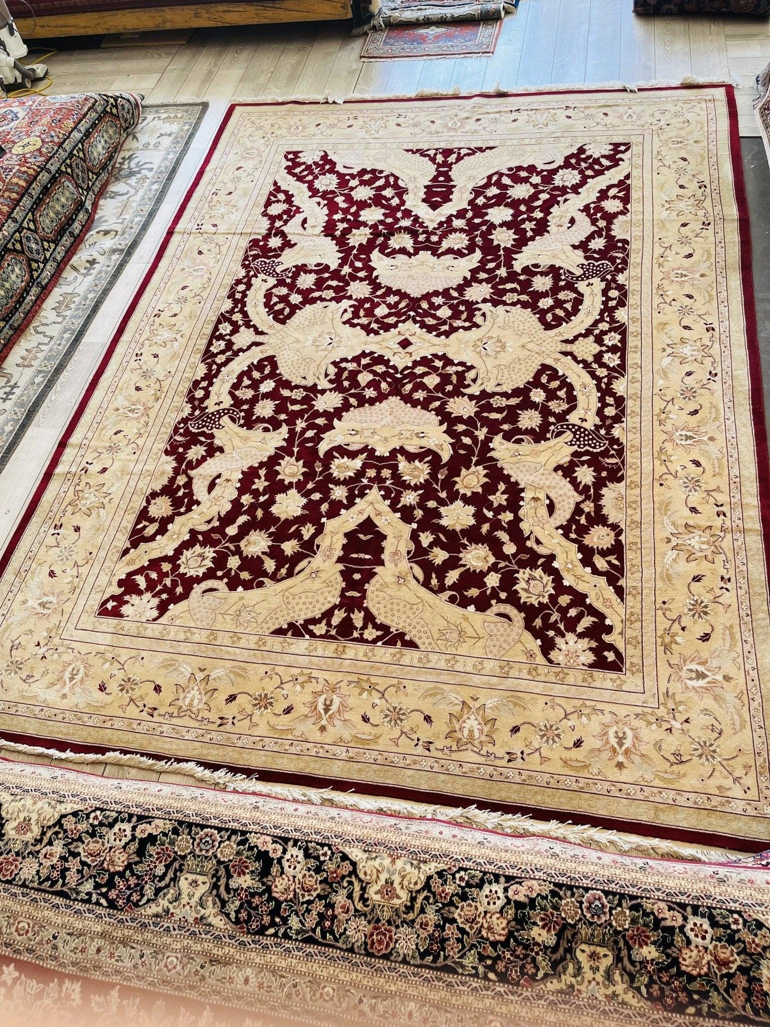 Handmade Pak-Tabriz Oriental Rug 9’ x12’