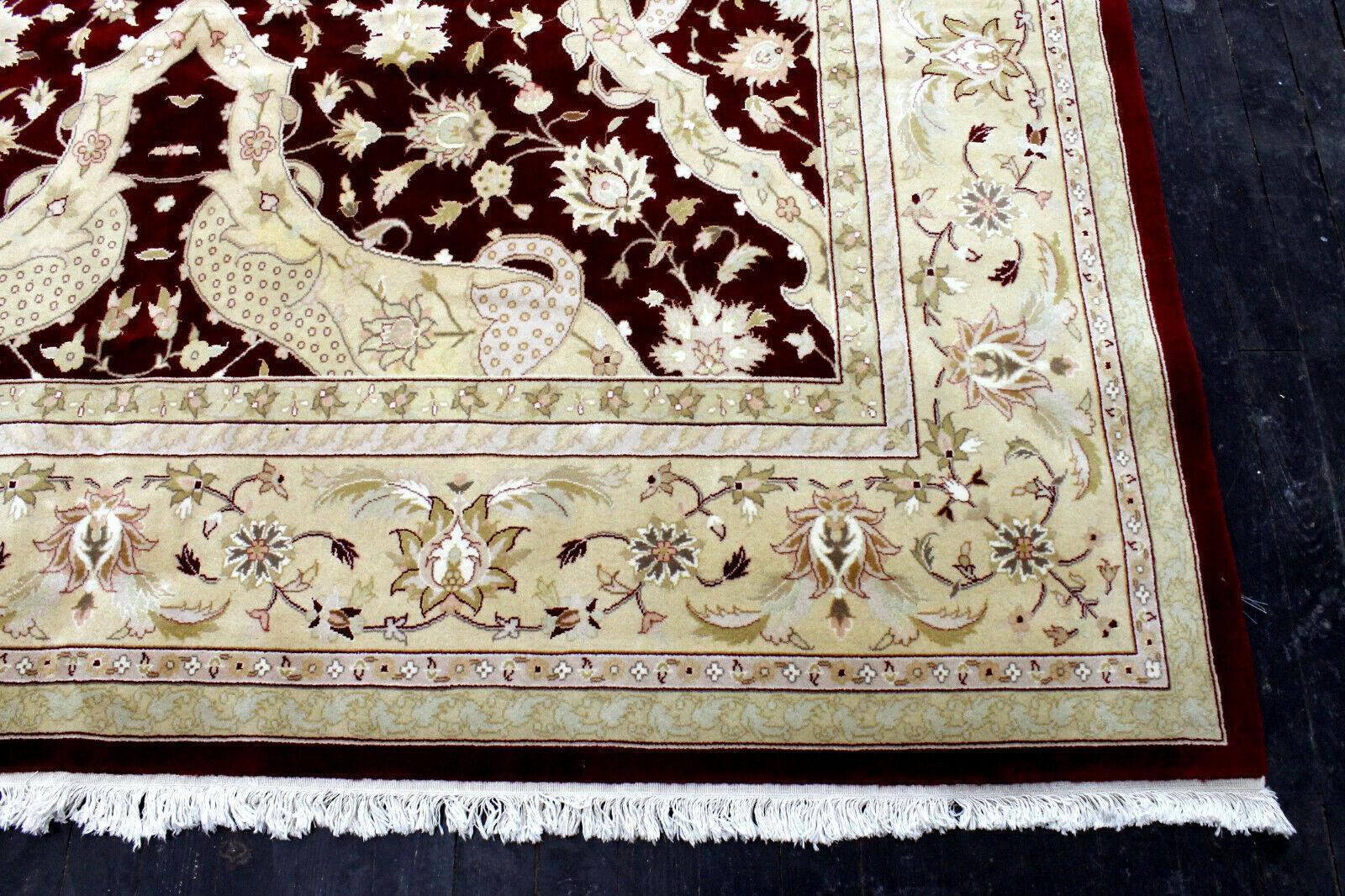 Handmade Pak-Tabriz Oriental Rug 9’ x12’