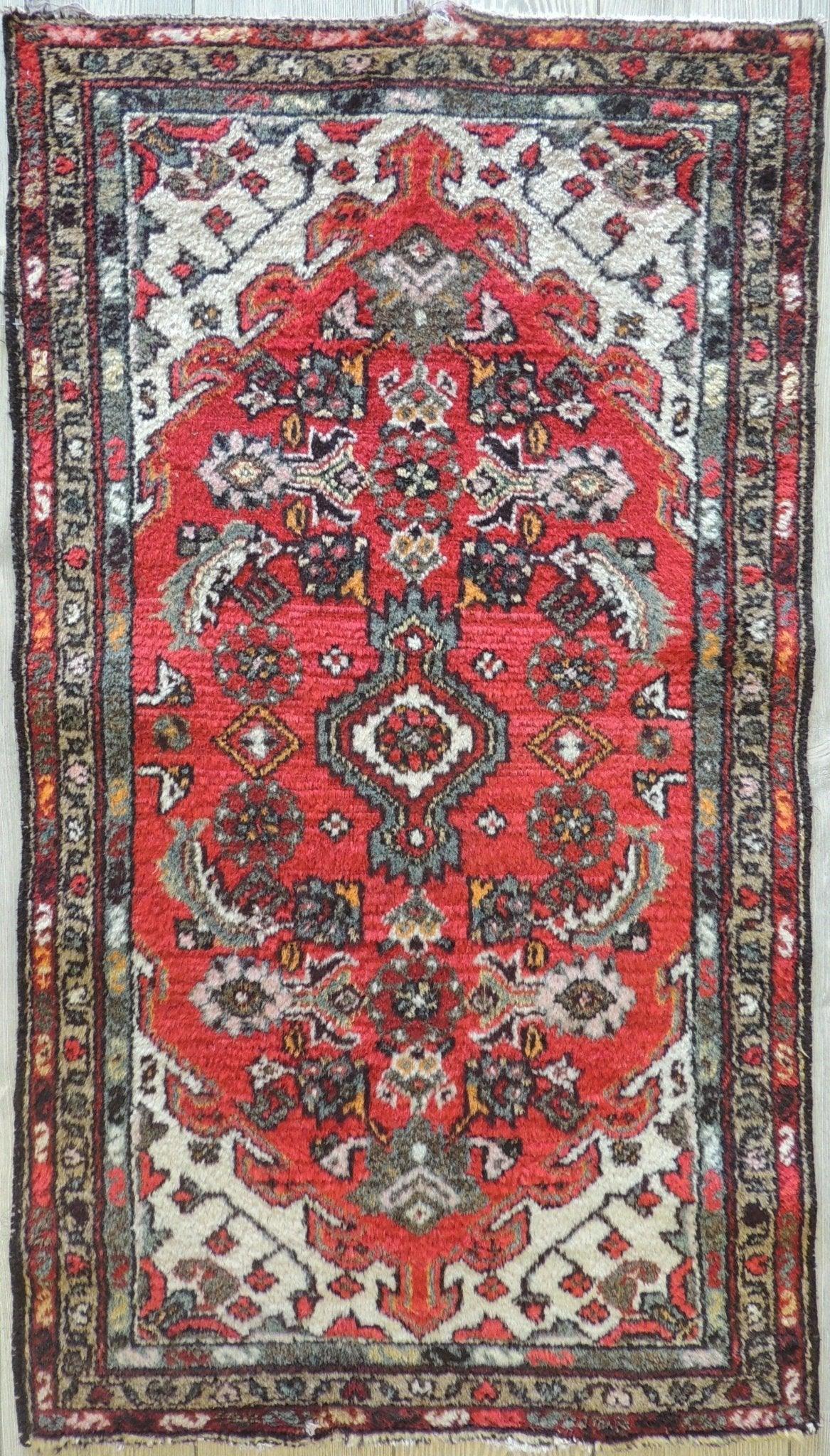 Handmade Small Vintage Hamadan Rug 2'3''x4 ft