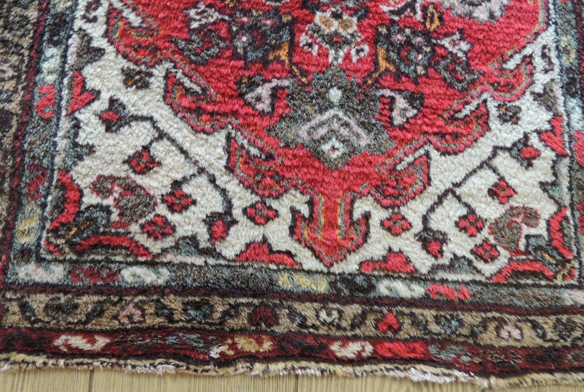 Handmade Small Vintage Hamadan Rug 2'3''x4 ft