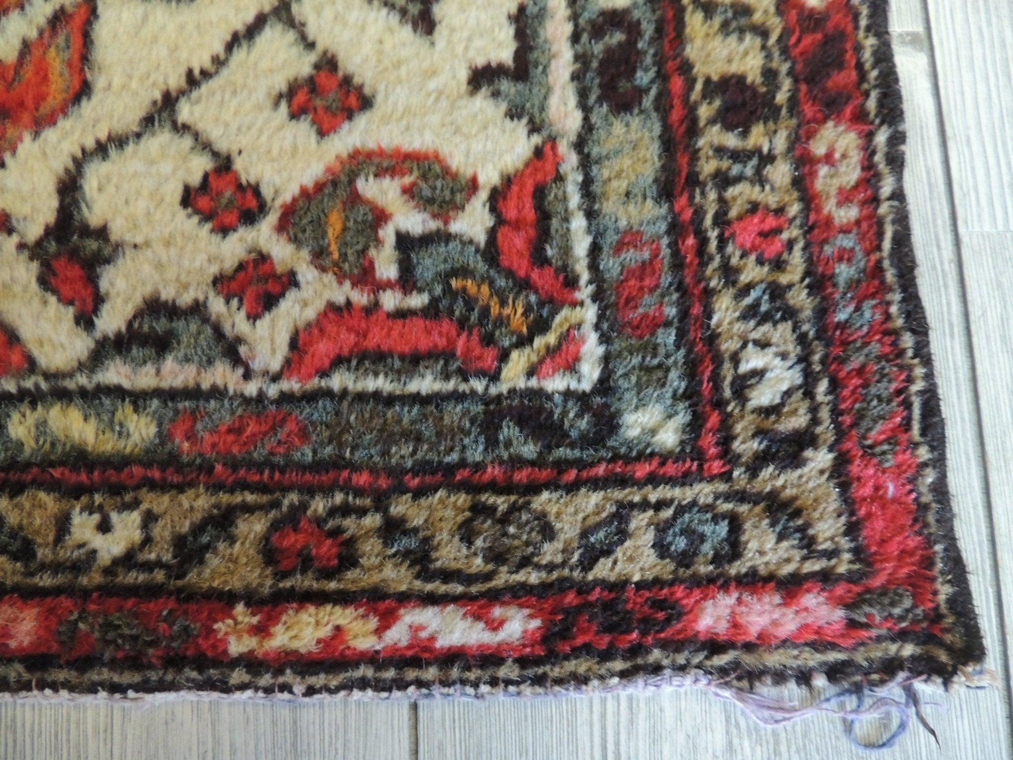 Handmade Small Vintage Hamadan Rug 2'3''x4 ft