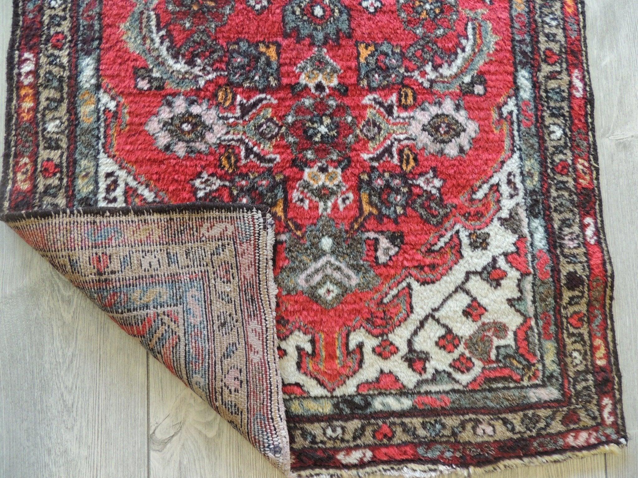 Handmade Small Vintage Hamadan Rug 2'3''x4 ft