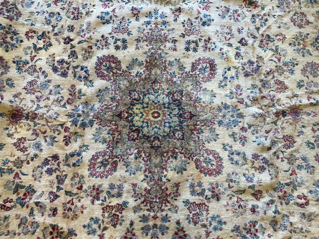 Handmade Vintage 1930's Kirman Rug 10x13 ft