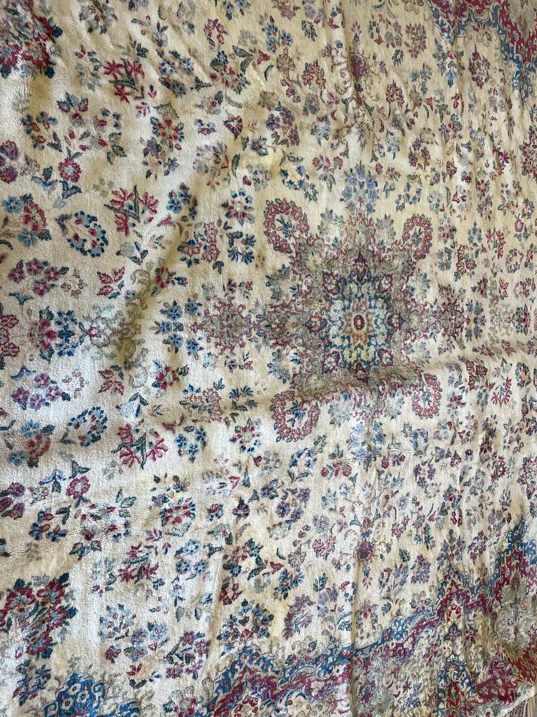 Handmade Vintage 1930's Kirman Rug 10x13 ft