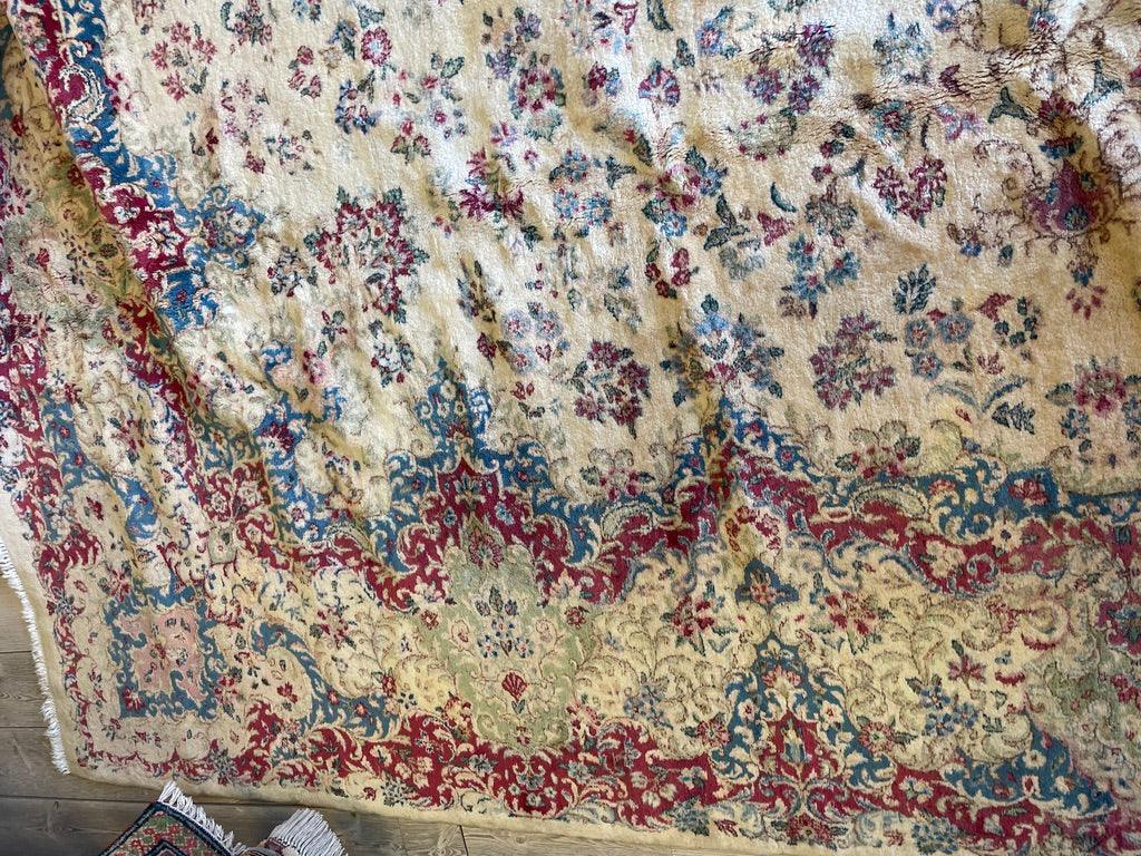 Handmade Vintage 1930's Kirman Rug 10x13 ft